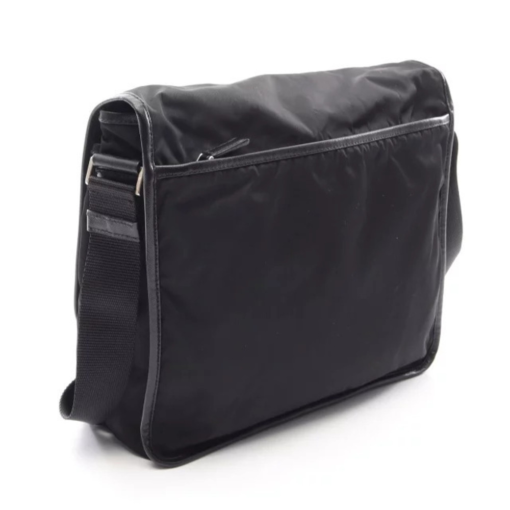 Prada Shoulder Black Saffiano Bag Leather VIAGGIO Black